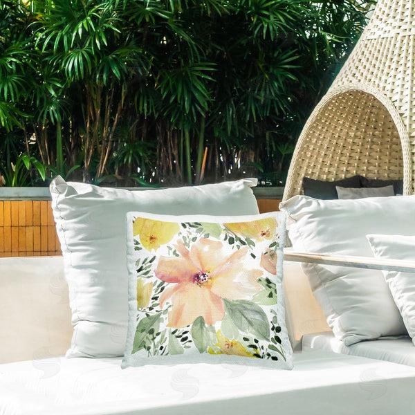 Stupell Industries Lanie Loreth | Birds Eye Flowers Printed Throw Pillow