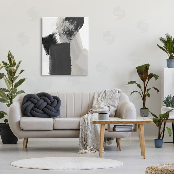 Stupell Industries Lanie Loreth | Black & Beige Abstract Wall Art