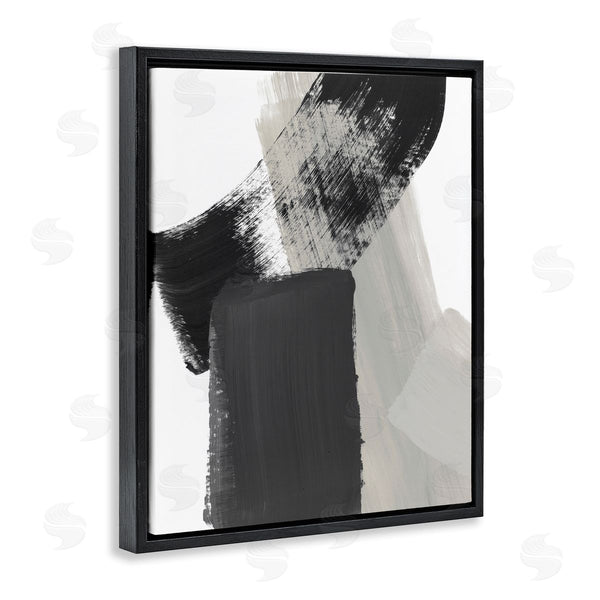 Stupell Industries Lanie Loreth | Black & Beige Abstract Wall Art