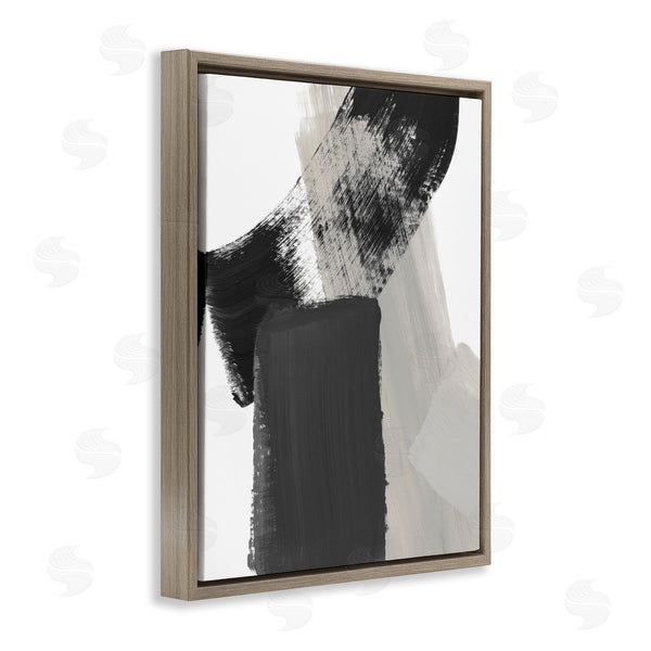 Stupell Industries Lanie Loreth | Black & Beige Abstract Wall Art