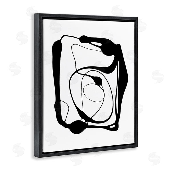 Stupell Industries Lanie Loreth | Black Swirled Figure Wall Art