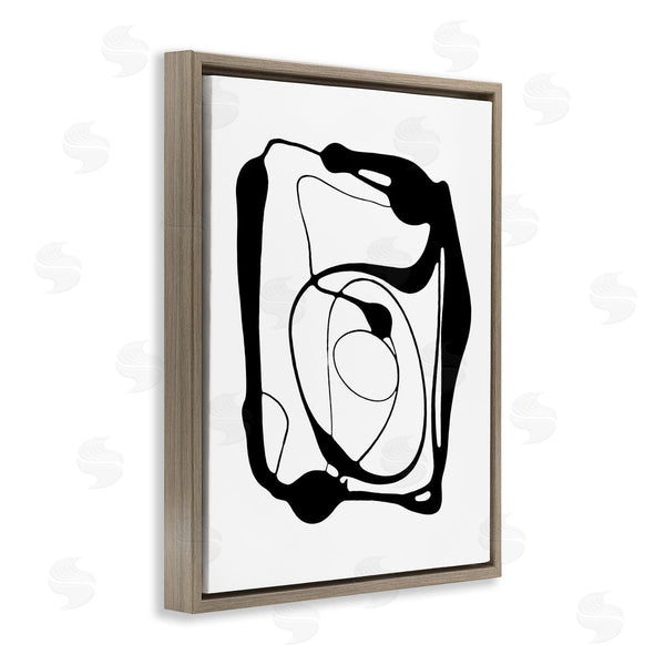 Stupell Industries Lanie Loreth | Black Swirled Figure Wall Art