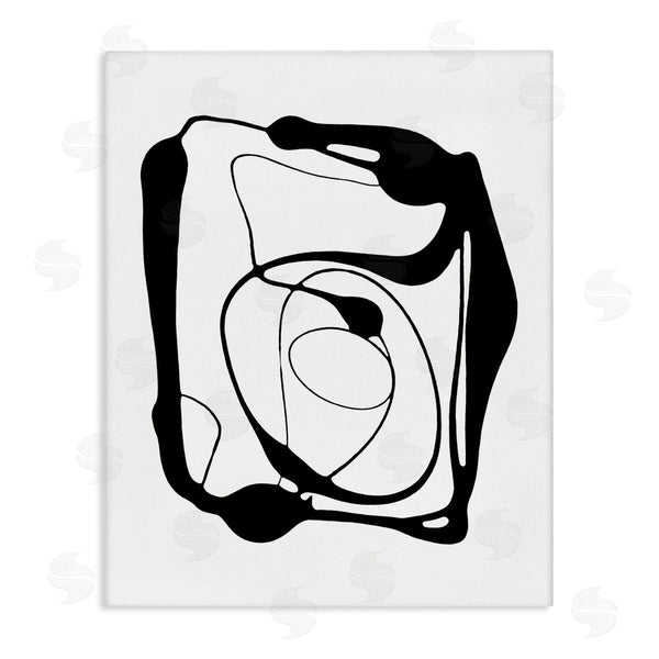 stupell industries Lanie Loreth | Black Swirled Figure Wall Art