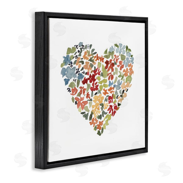 Stupell Industries Lanie Loreth | Blooming Earth Tone Heart Wall Art