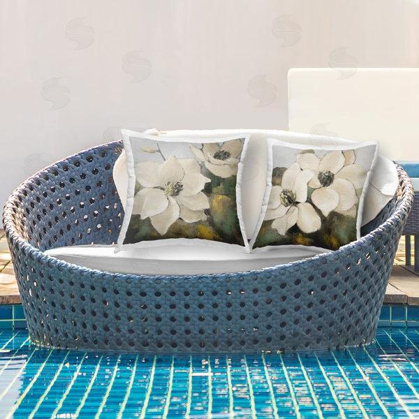 Stupell Industries Lanie Loreth | Blooming Magnolia Blossom Printed Throw Pillow Set