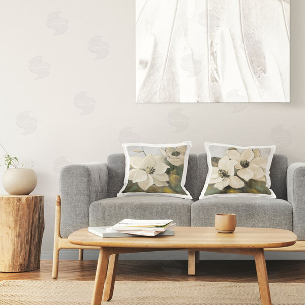 stupell industries Lanie Loreth | Blooming Magnolia Blossom Printed Throw Pillow Set