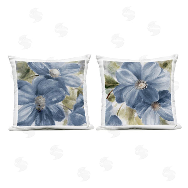 Stupell Industries Lanie Loreth | Blue Beauty Florals Throw Pillow