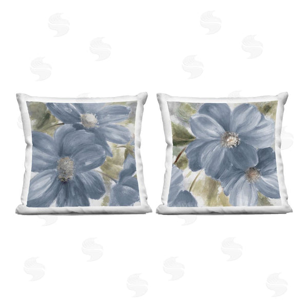 stupell industries Lanie Loreth | Blue Beauty Florals Throw Pillow
