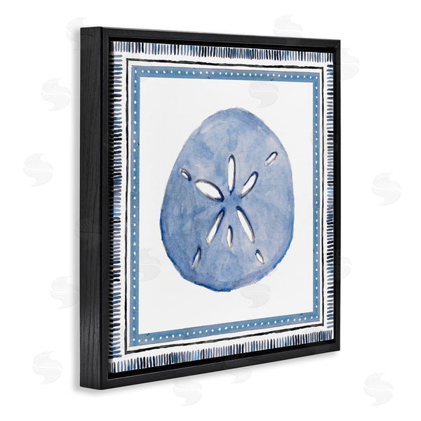 Stupell Industries Lanie Loreth | Blue Bordered Sand Dollar Wall Art