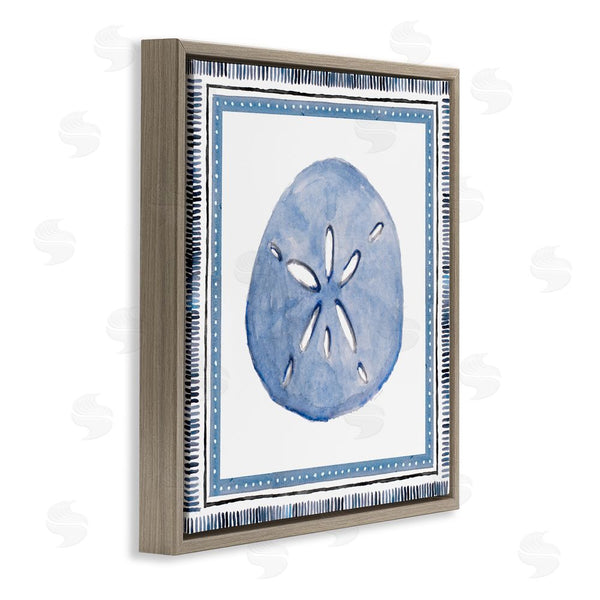 Stupell Industries Lanie Loreth | Blue Bordered Sand Dollar Wall Art
