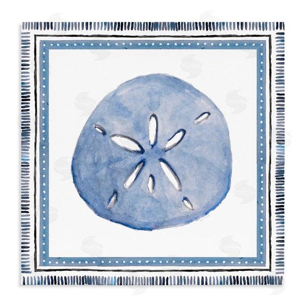 stupell industries Lanie Loreth | Blue Bordered Sand Dollar Wall Art