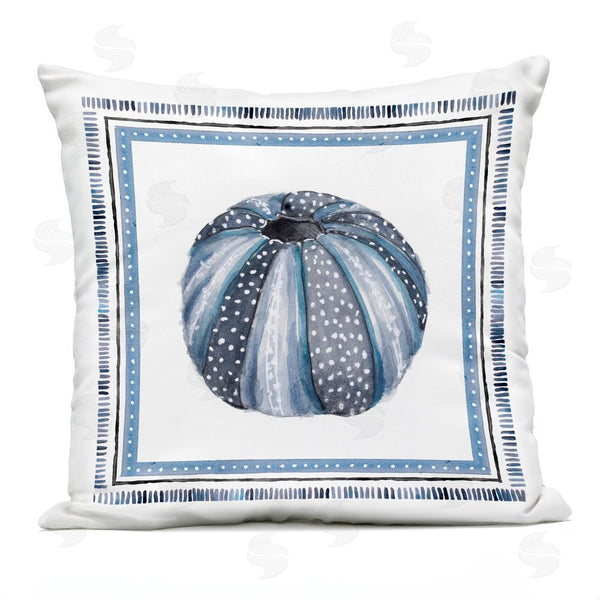 Stupell Industries Lanie Loreth | Blue Bordered Sea Urchin Throw Pillow