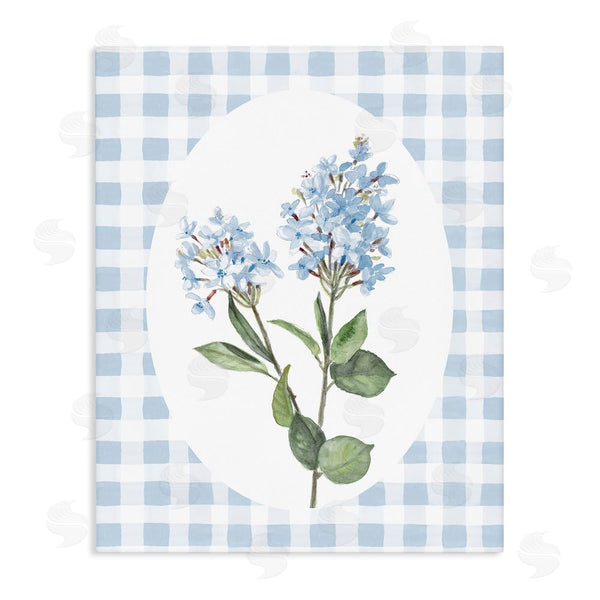 Stupell Industries Lanie Loreth | Blue Checkered Blooms Wall Art