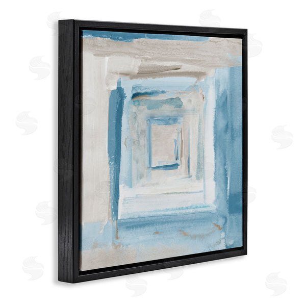 Stupell Industries Lanie Loreth | Blue Layered Squares