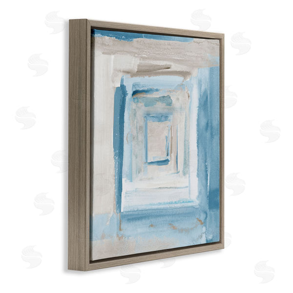 Stupell Industries Lanie Loreth | Blue Layered Squares