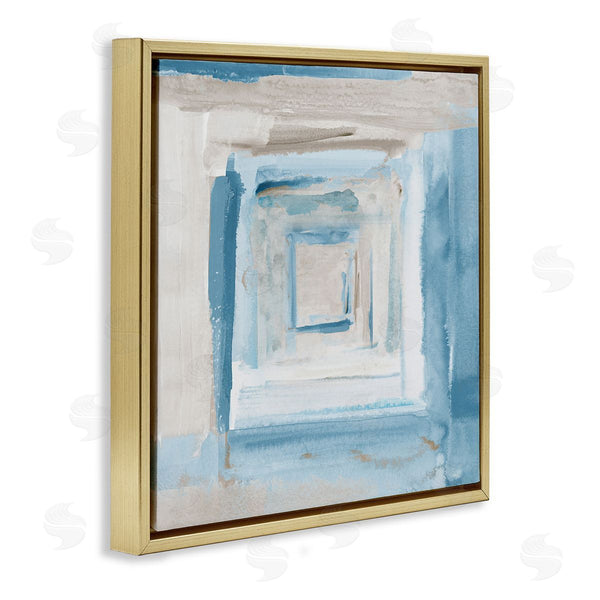 Stupell Industries Lanie Loreth | Blue Layered Squares