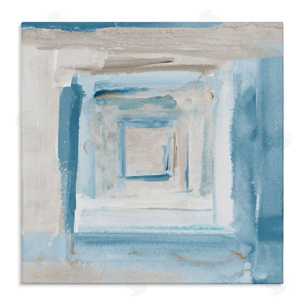 stupell industries Lanie Loreth | Blue Layered Squares