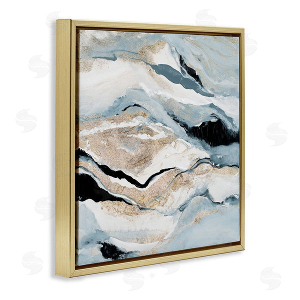 Stupell Industries Lanie Loreth | Blue Natural Geode Pattern