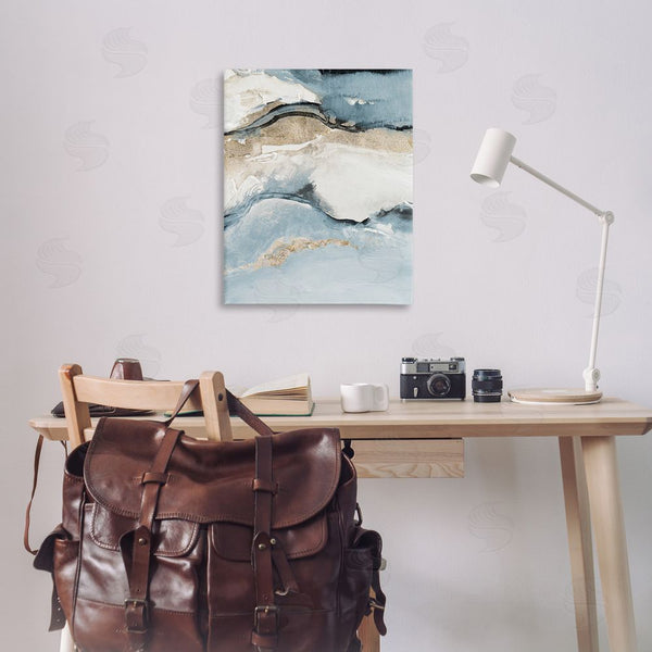 Stupell Industries Lanie Loreth | Blue Organic Agate Pattern Wall Art