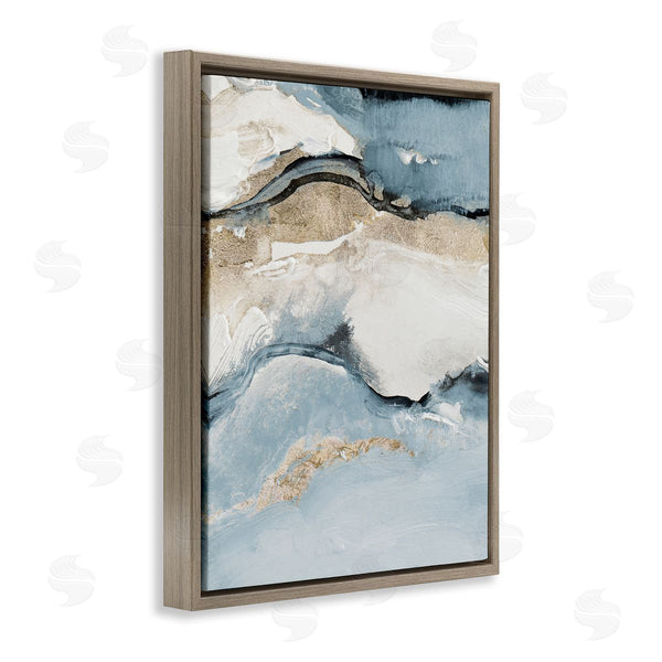 Stupell Industries Lanie Loreth | Blue Organic Agate Pattern Wall Art