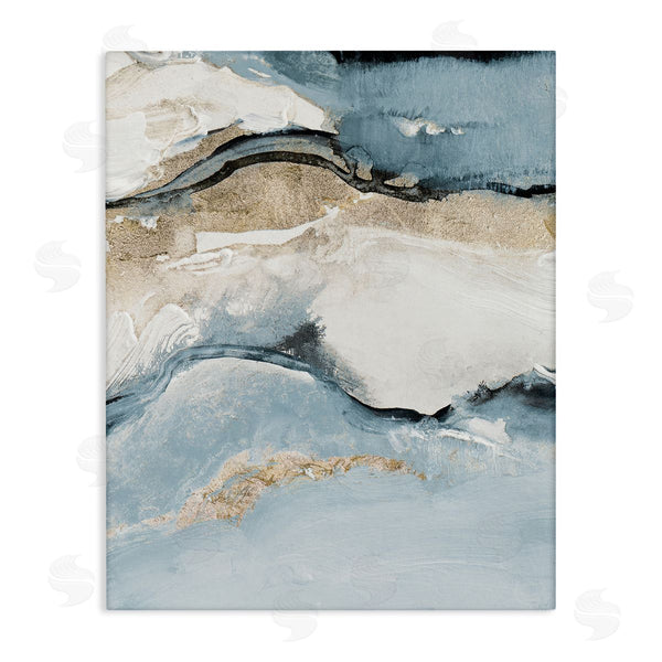 stupell industries Lanie Loreth | Blue Organic Agate Pattern Wall Art