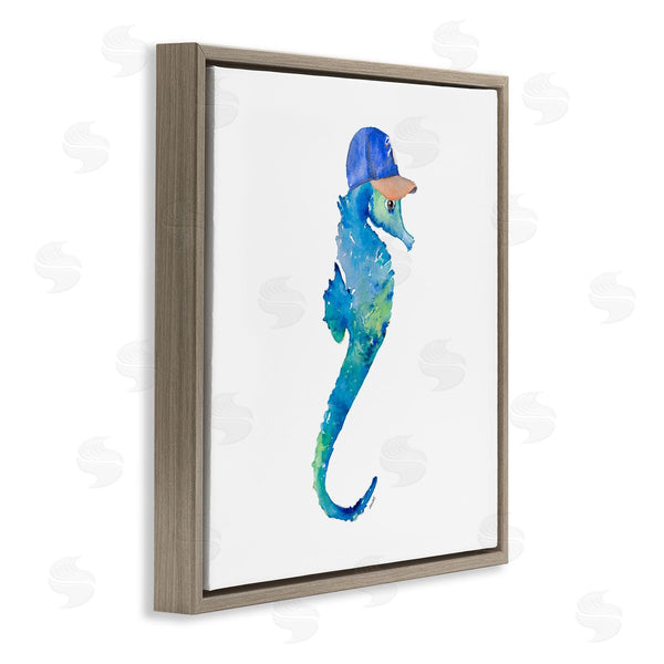 Stupell Industries Lanie Loreth | Blue Seahorse In Hat