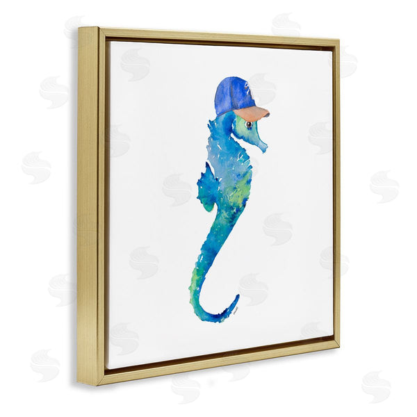 Stupell Industries Lanie Loreth | Blue Seahorse In Hat