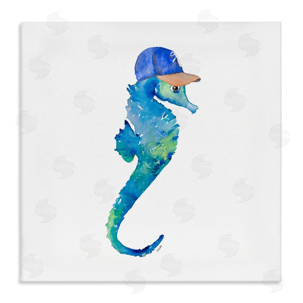 stupell industries Lanie Loreth | Blue Seahorse in Hat