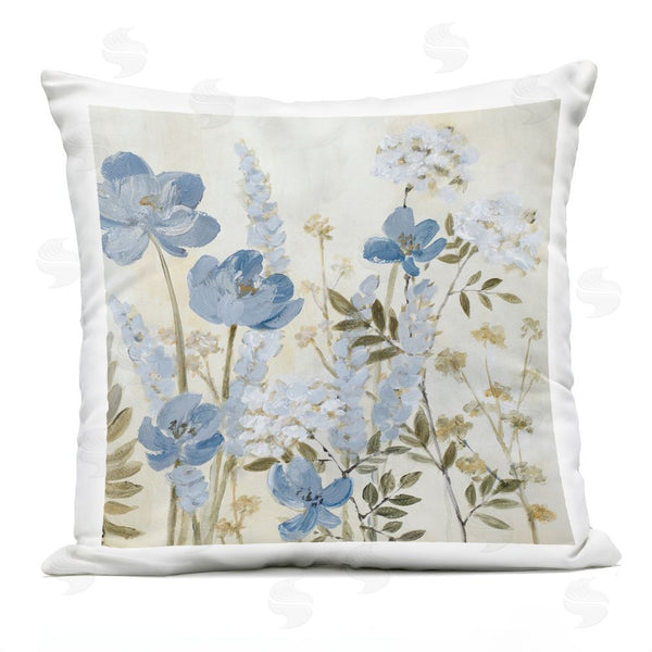 Stupell Industries Lanie Loreth | Blue Wildflower Meadow Throw Pillow