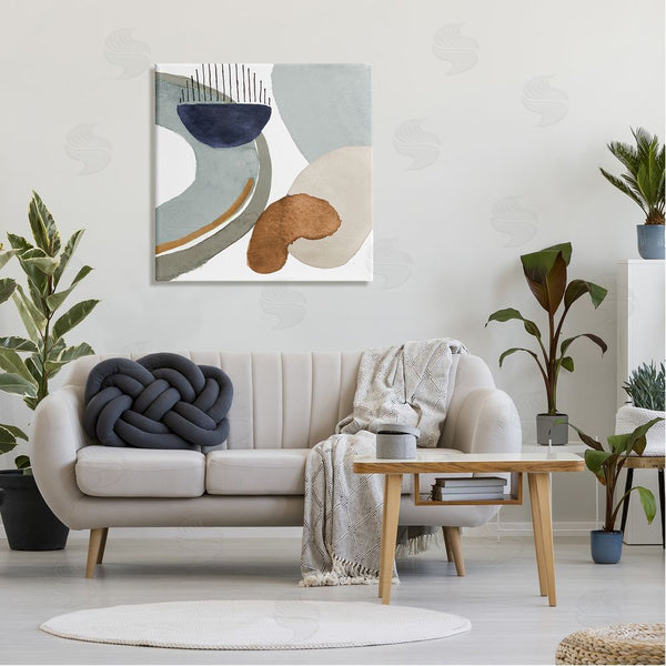 Stupell Industries Lanie Loreth | Bold Contemporary Shapes Geometric Paint Strokes Lines Wall Art