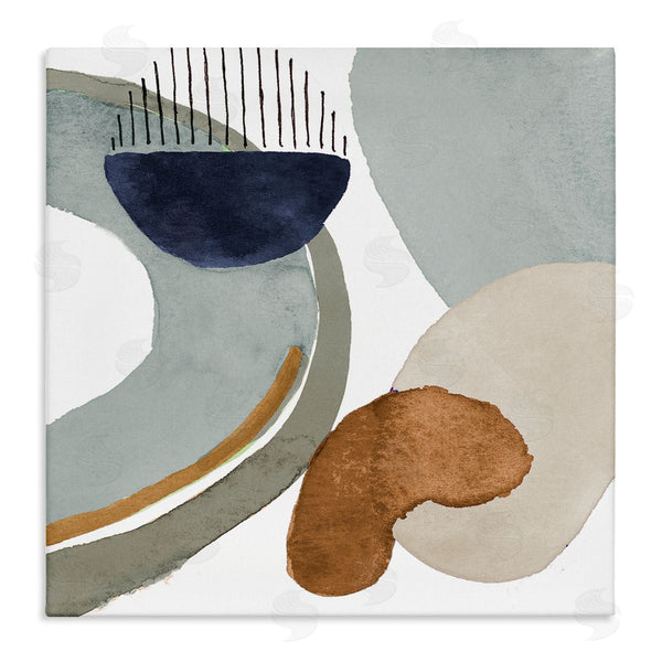 stupell industries Lanie Loreth | Bold Contemporary Shapes Geometric Paint Strokes Lines Wall Art