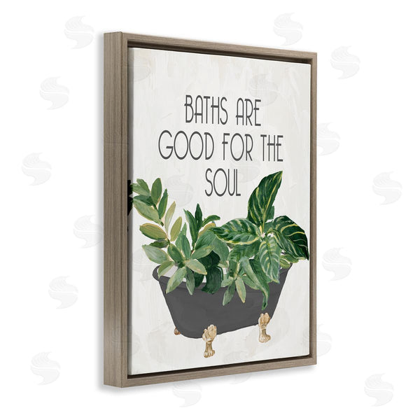 Stupell Industries Lanie Loreth | Botanical Bath Phrase Wall Art