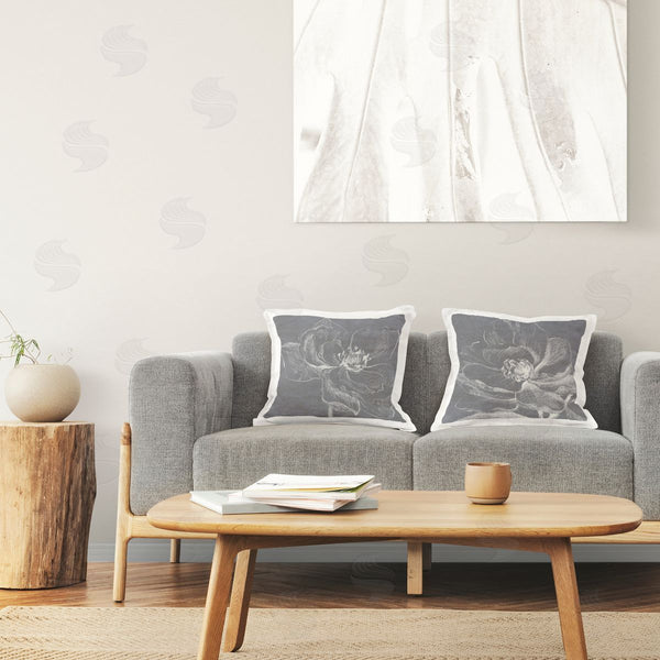 stupell industries Lanie Loreth | Chalkboard Magnolia Blossom Sketch Printed Throw Pillow Set