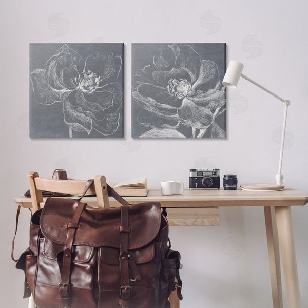 Stupell Industries Lanie Loreth | Chalkboard Magnolia Blossom Wall Art
