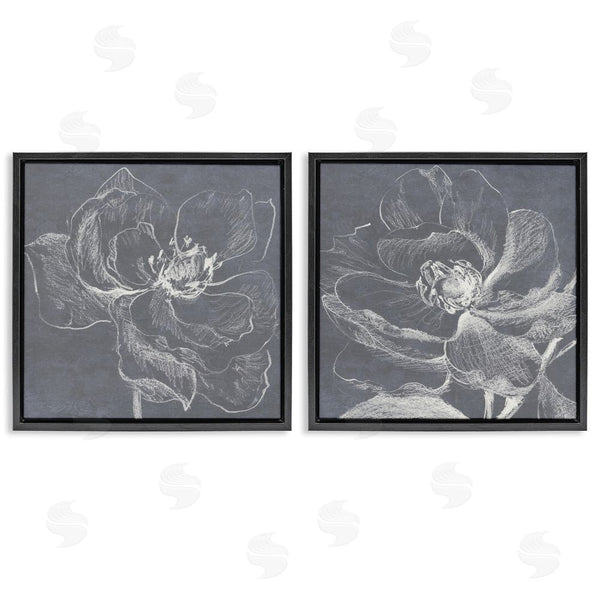Stupell Industries Lanie Loreth | Chalkboard Magnolia Blossom Wall Art