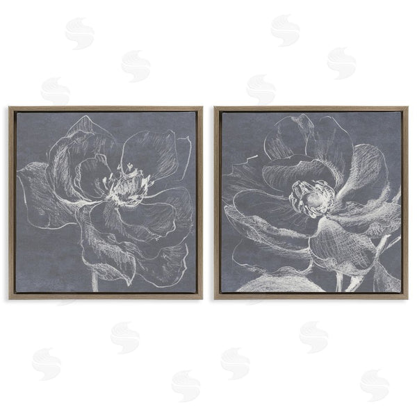 Stupell Industries Lanie Loreth | Chalkboard Magnolia Blossom Wall Art