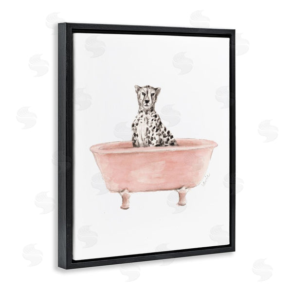 Stupell Industries Lanie Loreth | Cheetah In Pink Tub Wall Art