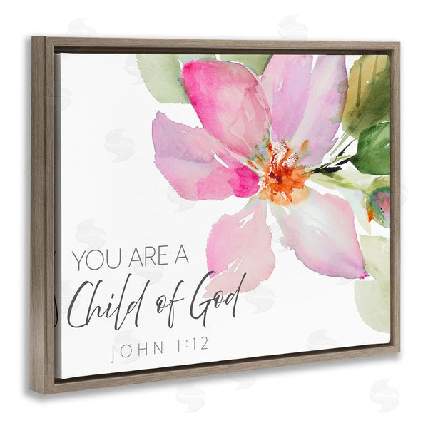 Stupell Industries Lanie Loreth | Child Of God Pink Flower Wall Art