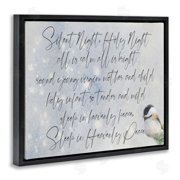 Stupell Industries Lanie Loreth | Christmas Silent Night Winter Bird Illustration Wall Art