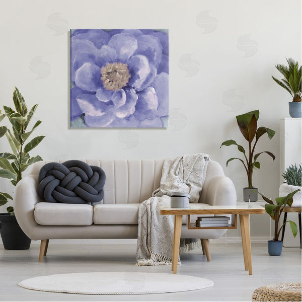 Stupell Industries Lanie Loreth | Closeup Purple Anemone Flower Blossom Illustration Wall Art