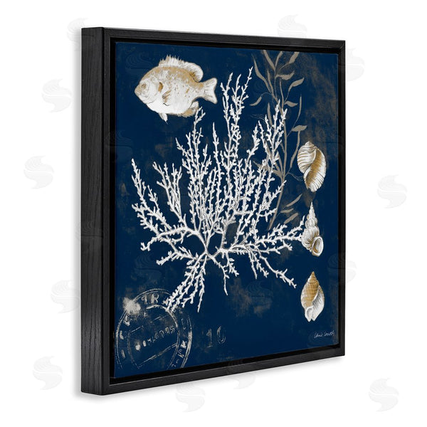 Stupell Industries Lanie Loreth | Coral Medley On Blue Wall Art