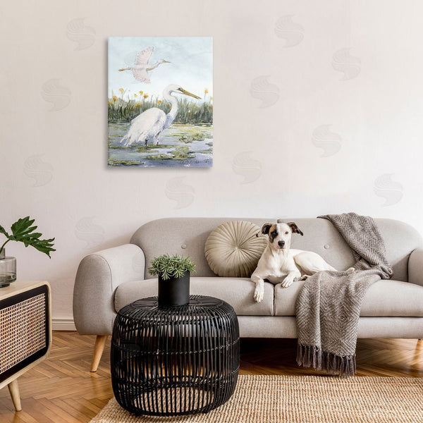 Stupell Industries Lanie Loreth | Egrets In Wetland Landscape Wall Art