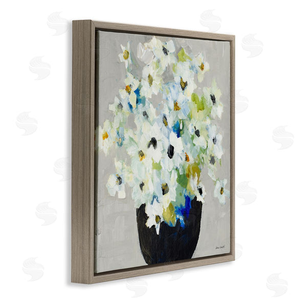 Stupell Industries Lanie Loreth | Expressive White Flower Bouquet Abstract Bloom Wall Art