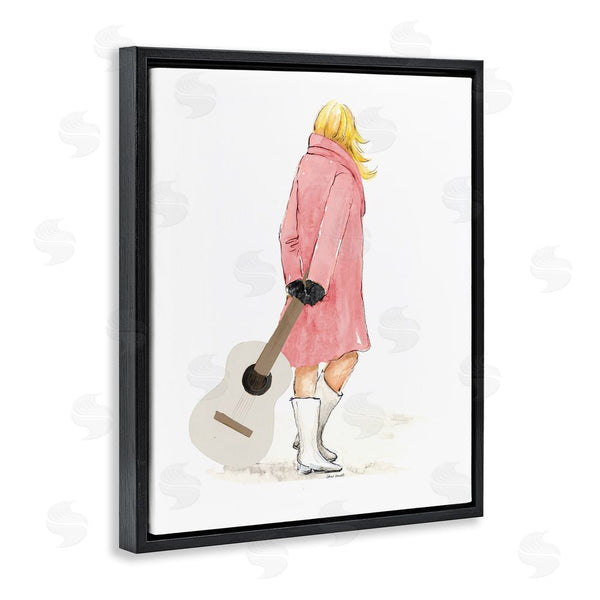 Stupell Industries Lanie Loreth | Fashionable Woman With Guitar Wall Art