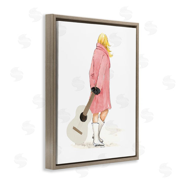 Stupell Industries Lanie Loreth | Fashionable Woman With Guitar Wall Art