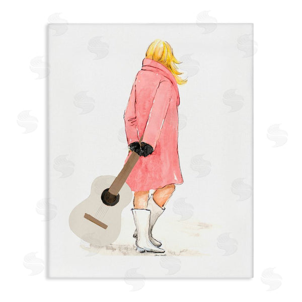 stupell industries Lanie Loreth | Fashionable Woman with Guitar Wall Art
