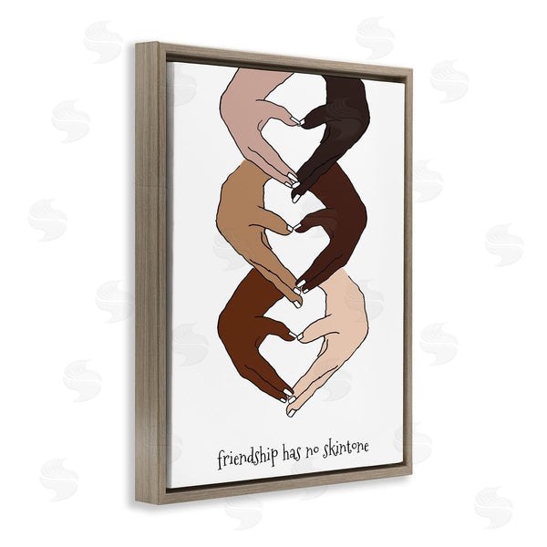 Stupell Industries Lanie Loreth | Friendship Diverse Hands Heart Pose