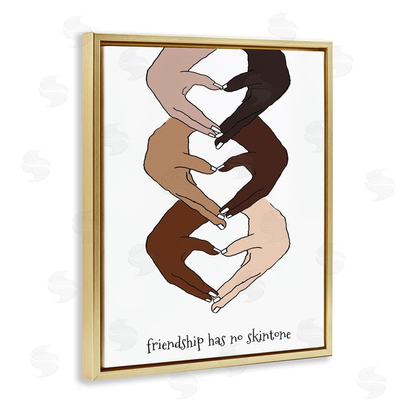 Stupell Industries Lanie Loreth | Friendship Diverse Hands Heart Pose