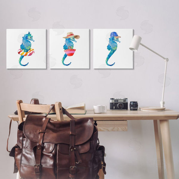Stupell Industries Lanie Loreth | Fun Beach Ready Seahorses Wall Art