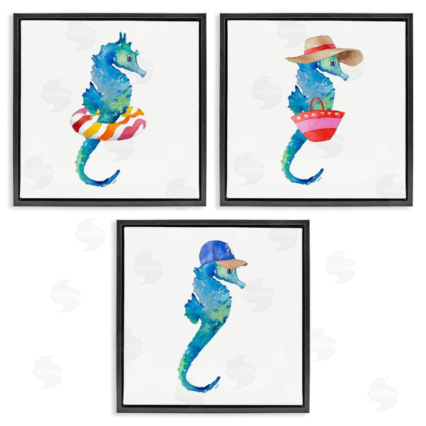 Stupell Industries Lanie Loreth | Fun Beach Ready Seahorses Wall Art